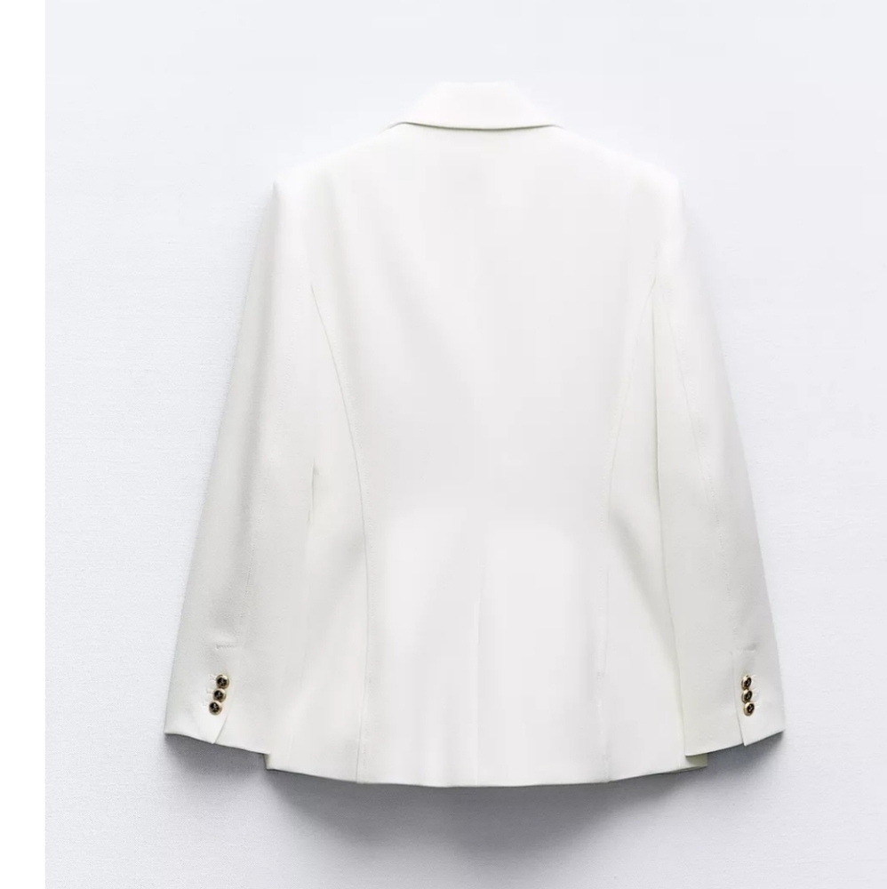 BNWT! Zara TAILORED DOUBLE-BREASTED BLAZER - Picture 5 of 8
